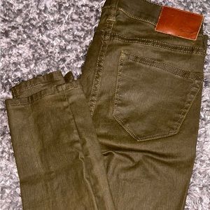 Madewell dark green pants 25 x 32 skinny